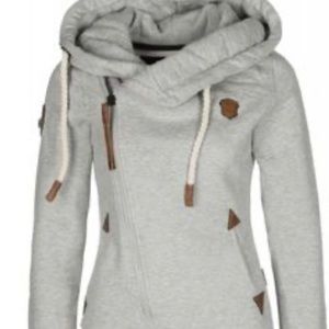 NAKETANO SIDE ZIP SWEATSHIRT VINTAGE, Medium, grey